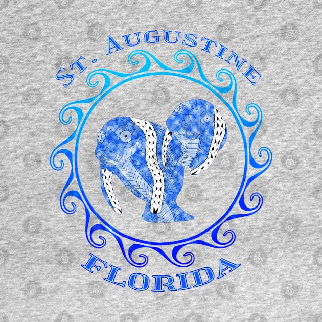 St. Augustine Florida Vacation Tribal Manatees by macdonaldcreativestudios